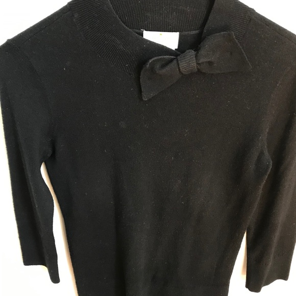 Kate Spade Black 3/4 sleeve wool sweater XS - Picture 1 of 3